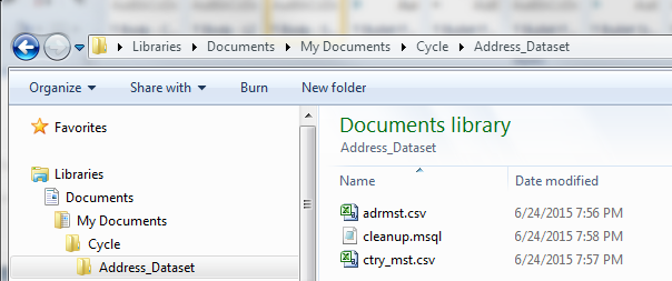 Project Directory and datasets