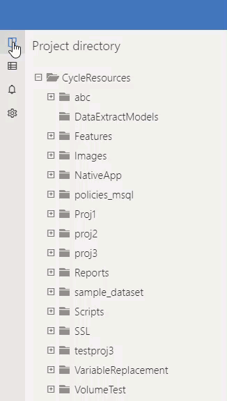 Project Directory Panel