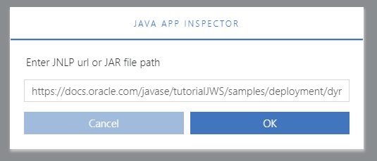 Java App Inspector JNLP