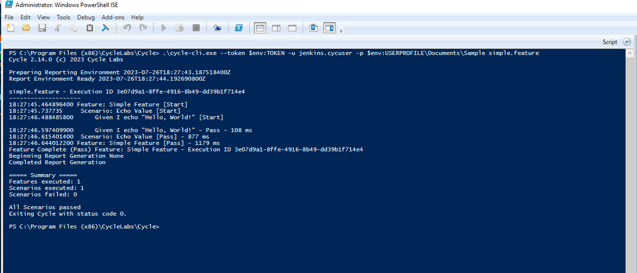 with token and user profile arguments