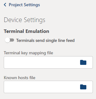 Device Settings
