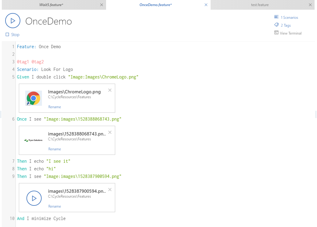 Cycle Feature Editor