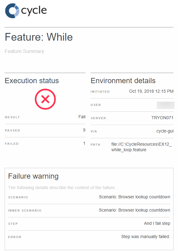 Email summary report failed