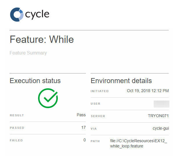 Email summary report passed