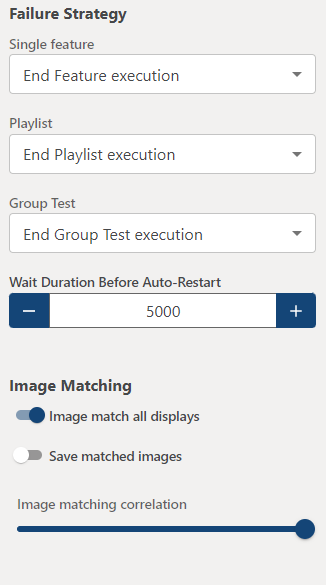 Execution Settings