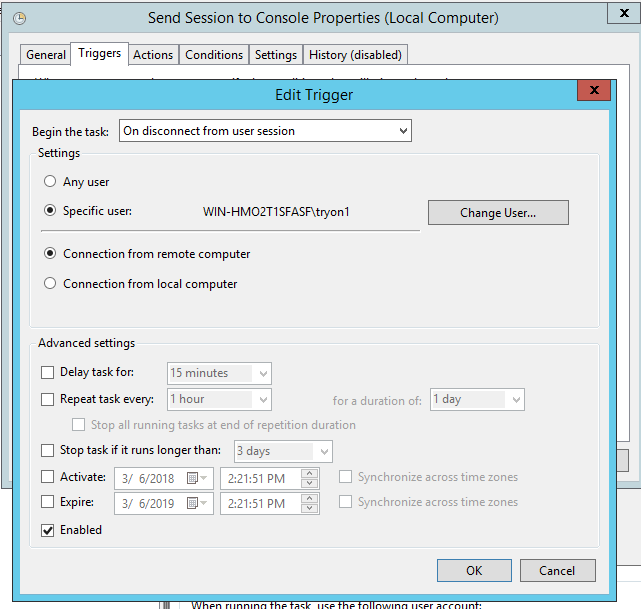 Task Scheduler Trigger