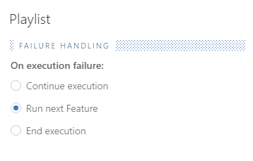 Playlist Fail settings