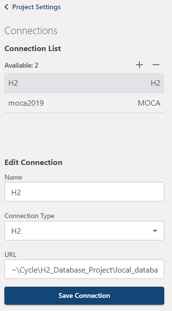 Connections Settings