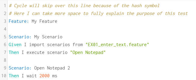 Comments in Cycle