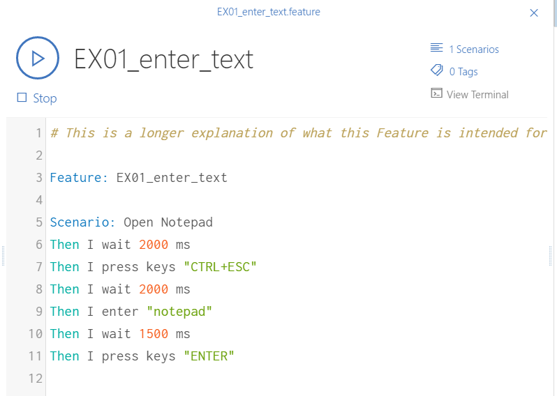 Feature Example