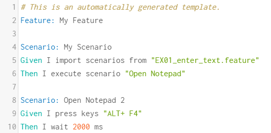 Scenario Example