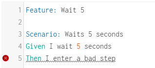 Syntax error