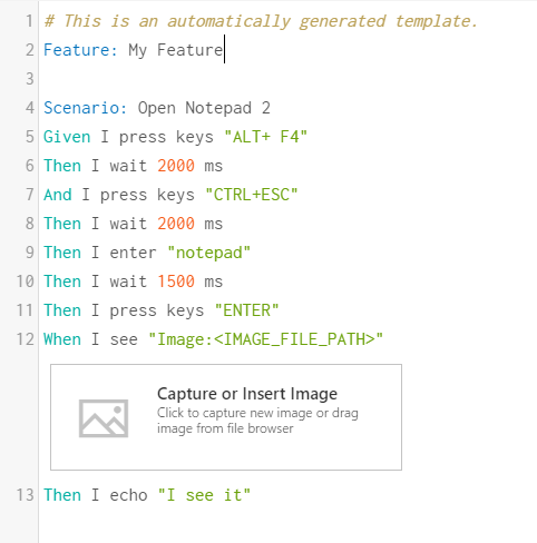 Example Steps