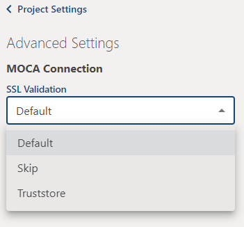 Advanced Settings