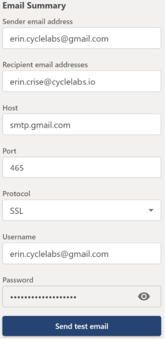 Email Summary