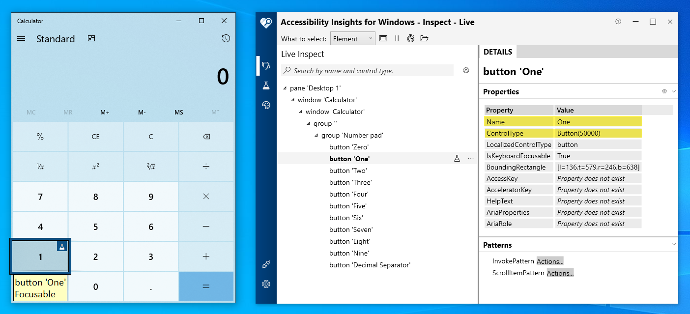 Inspect Calculator