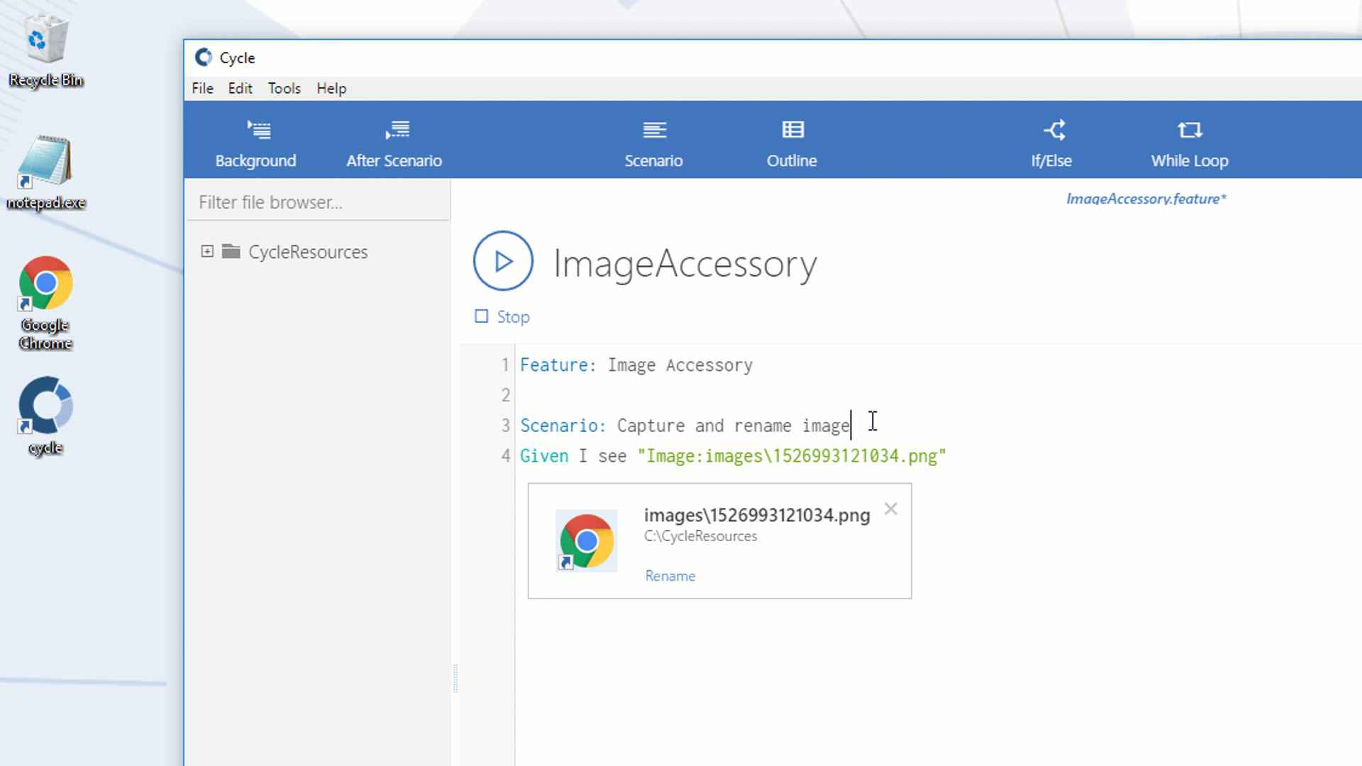 Rename image