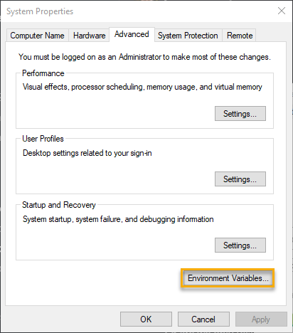 Environment Variables
