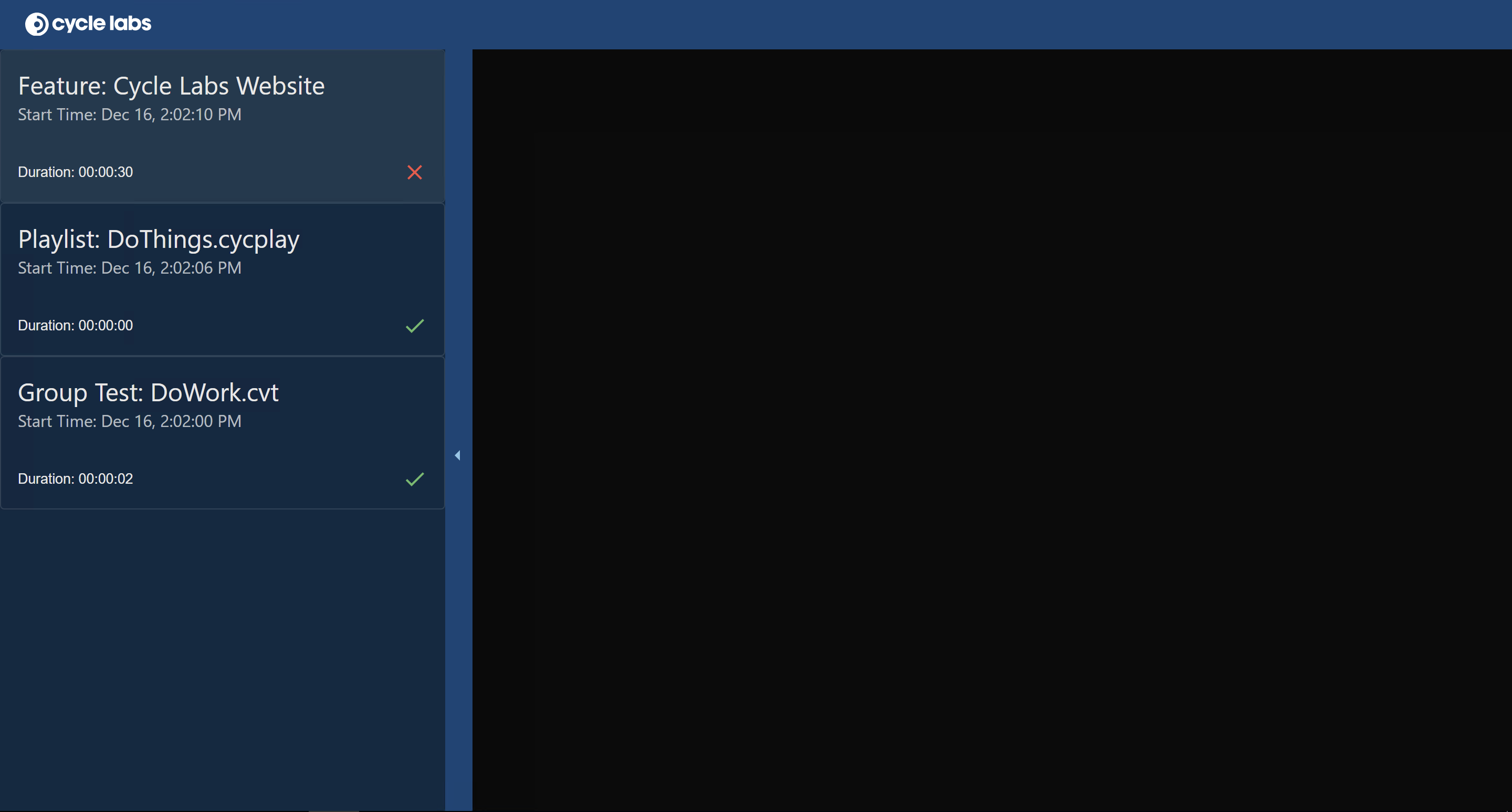Report Dashboard Navigation