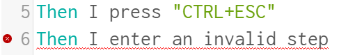 Invalid Step