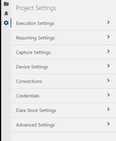 Project Settings