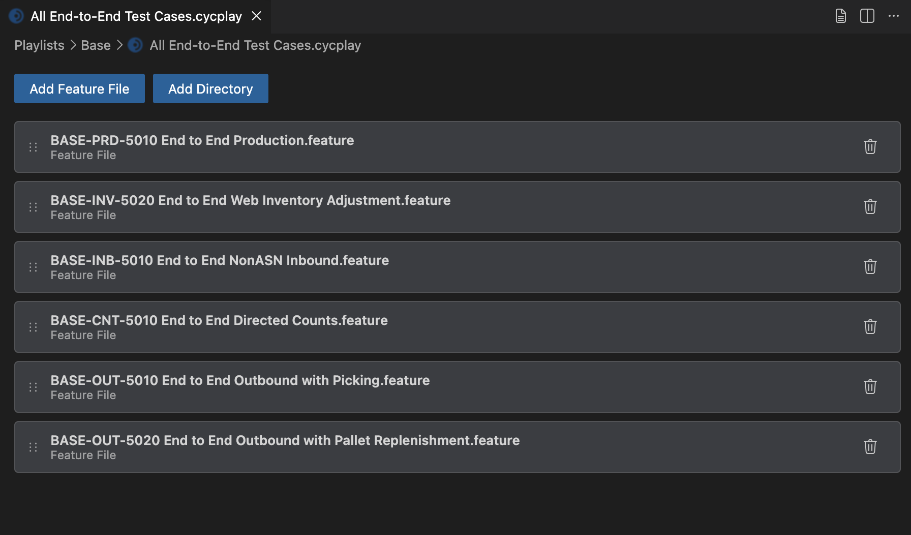 Playlist Visual Editor