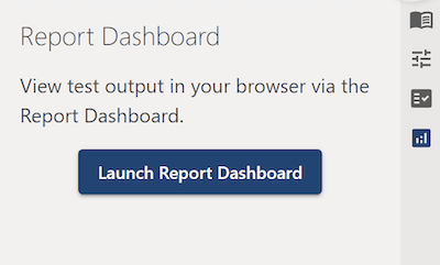 Launch Report Dashboard from the Desktop IDE