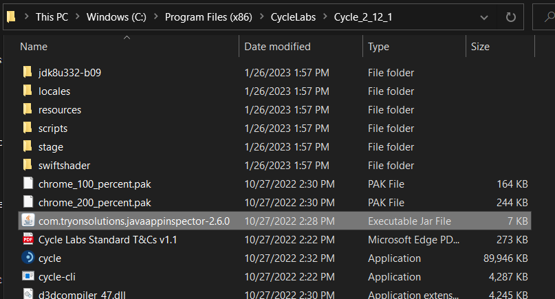 Java App Insepctor JAR File Ready