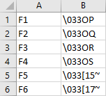 Example key mapping file