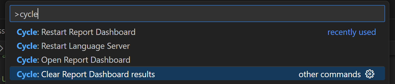 Delete all stored results