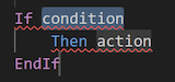The snippet template code for "if" statements