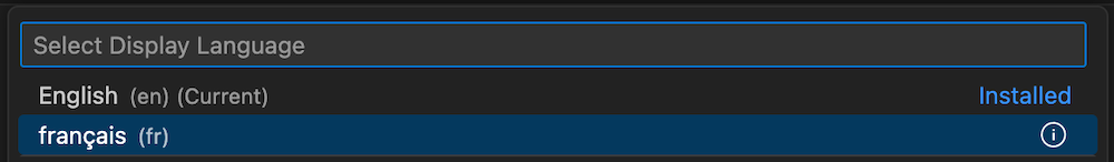 Selecting Display Language