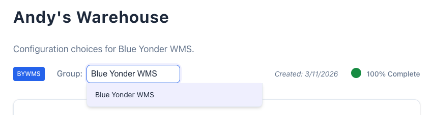 Group name in edit mode showing the autocomplete dropdown with suggestions